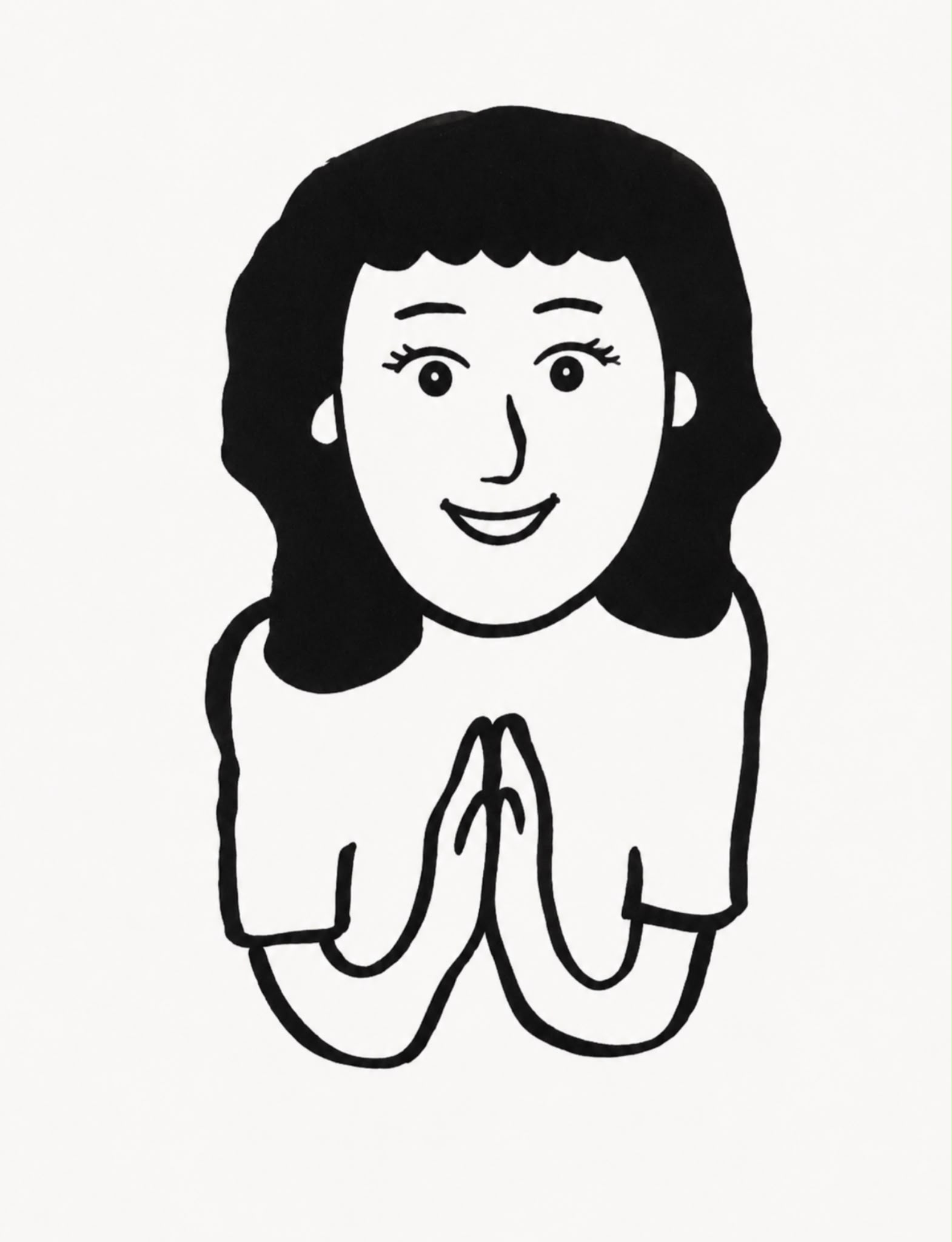 Ilustración niña sonriendo